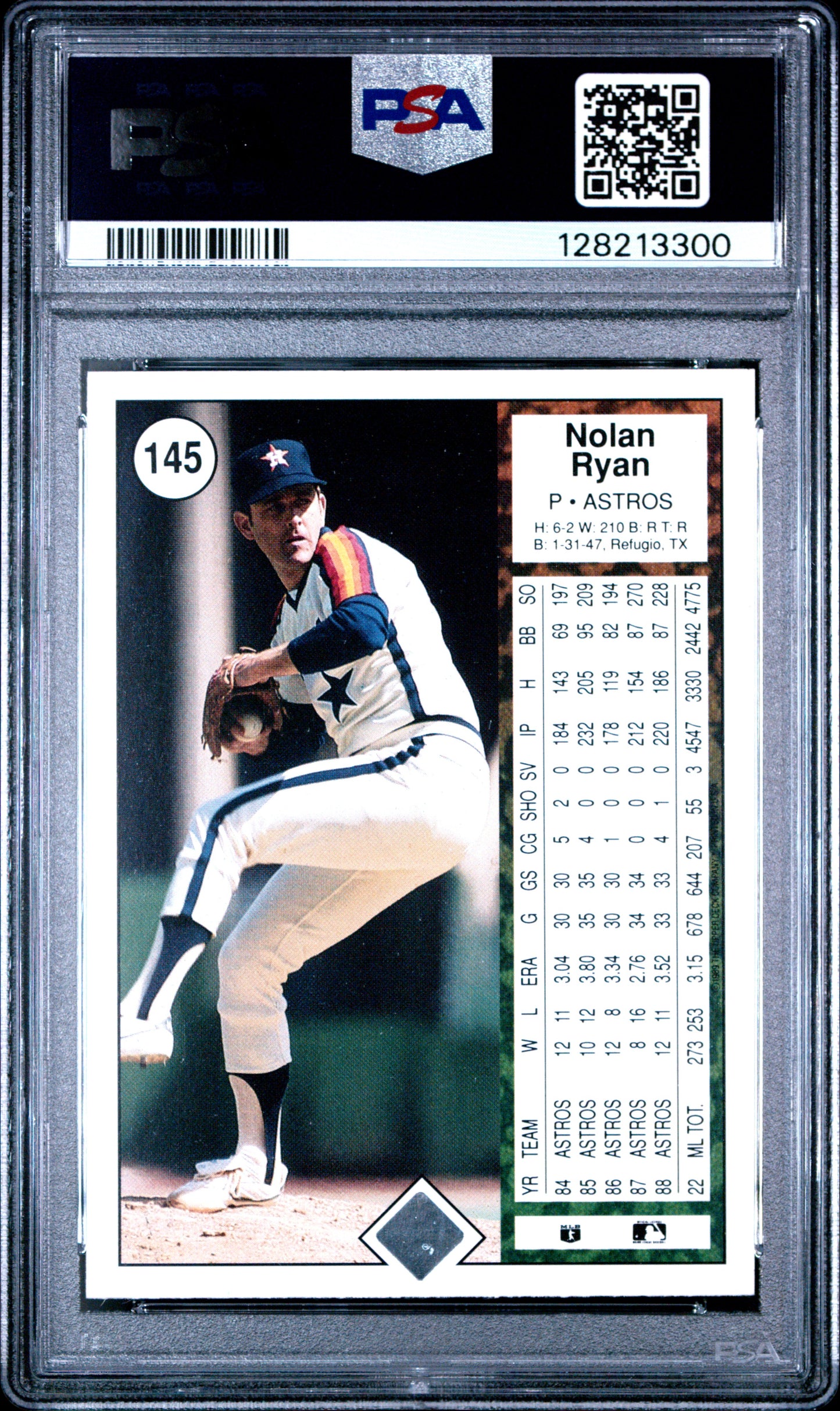 1989 UPPER DECK 145 NOLAN RYAN - NEAR MINT-MINT 8