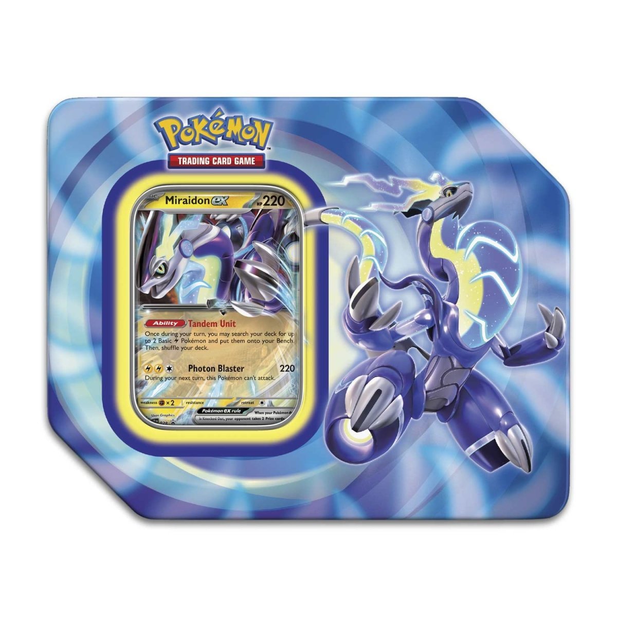 Pokémon TCG: Paldea Legends Tin (Miraidon ex) - 5 Packs