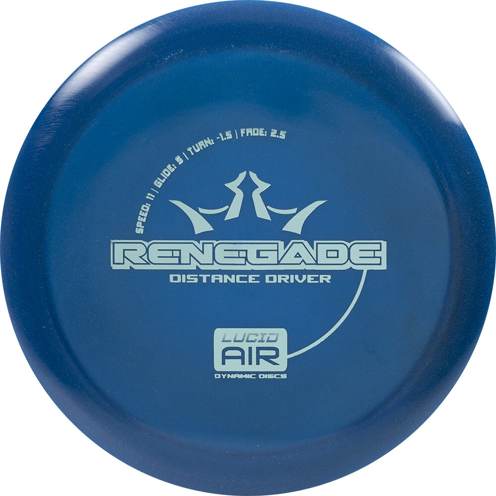 Representative image of Dynamic Discs Renegade disc golf disc; actual color and stamp may vary