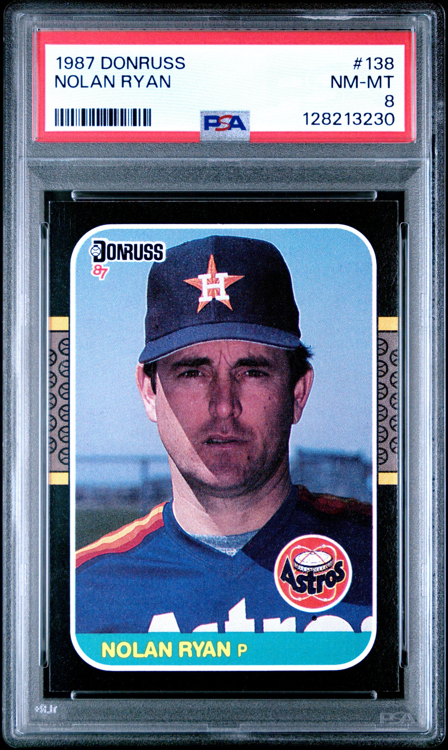 1987 DONRUSS 138 NOLAN RYAN  - NEAR MINT-MINT 8