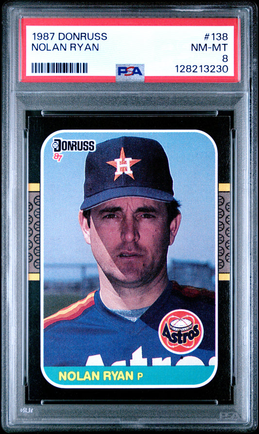 1987 DONRUSS 138 NOLAN RYAN  - NEAR MINT-MINT 8