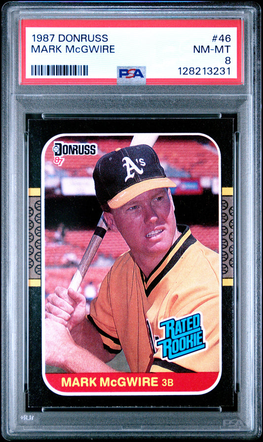 1987 DONRUSS 46 MARK McGWIRE - NEAR MINT-MINT 8
