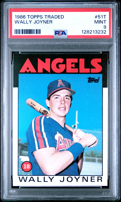 1986 TOPPS TRADED 51T WALLY JOYNER - MINT 9