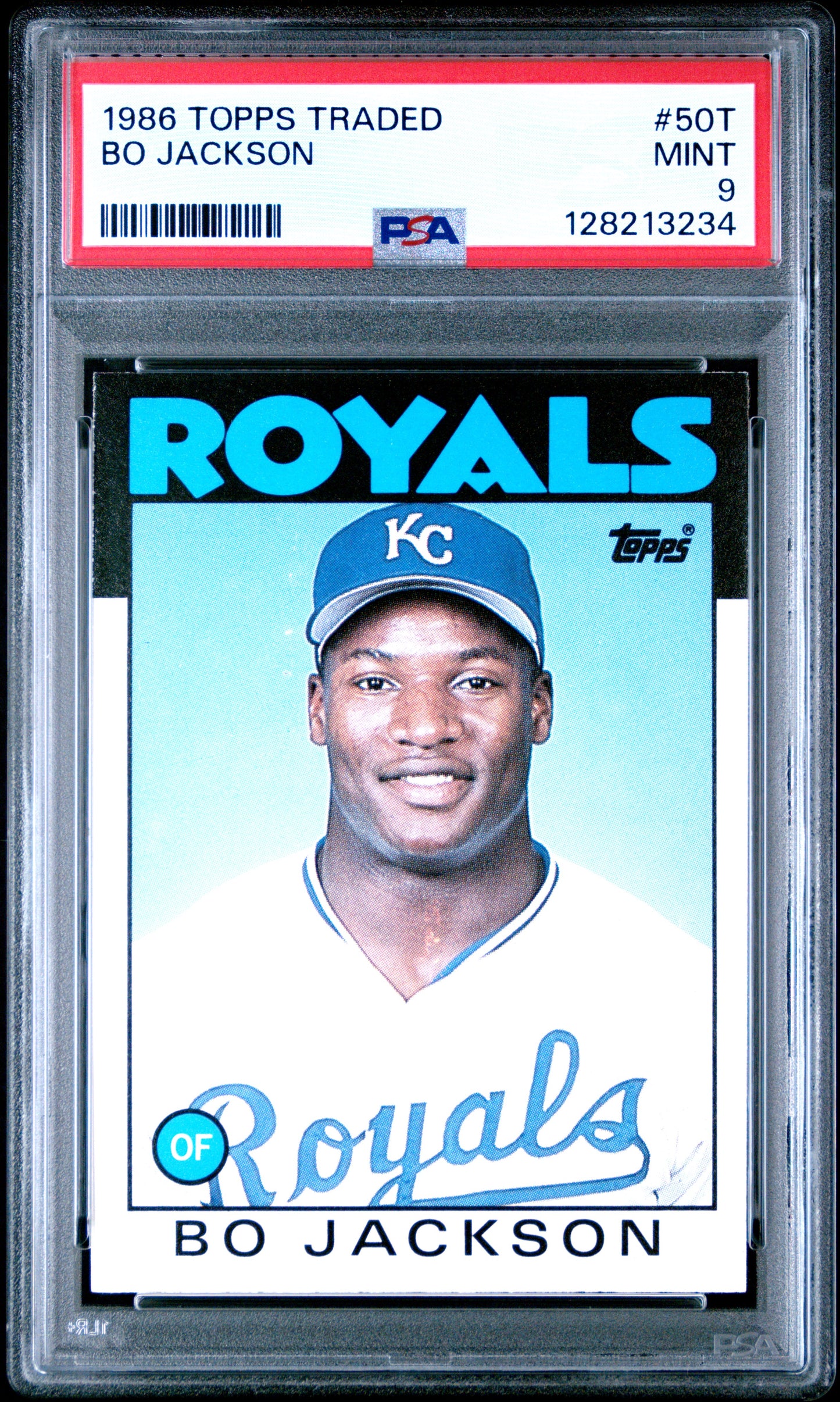 1986 TOPPS TRADED 50T BO JACKSON - MINT 9