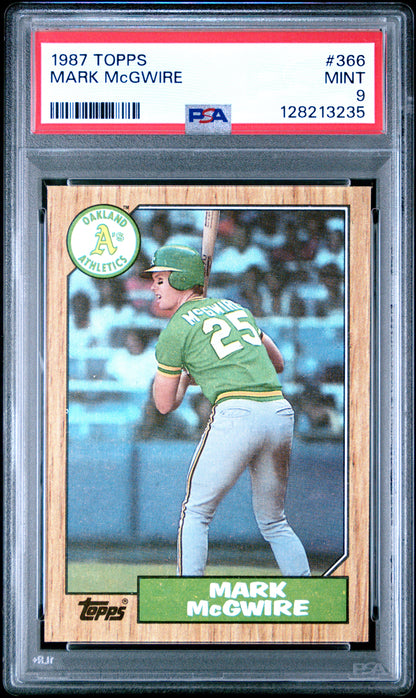 1987 TOPPS 366 MARK McGWIRE  - MINT 9