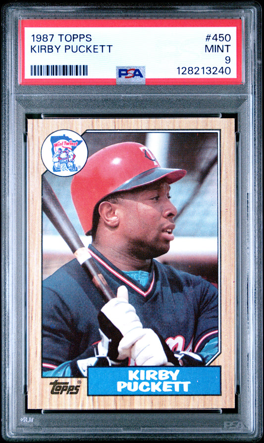 1987 TOPPS 450 KIRBY PUCKETT  - MINT 9