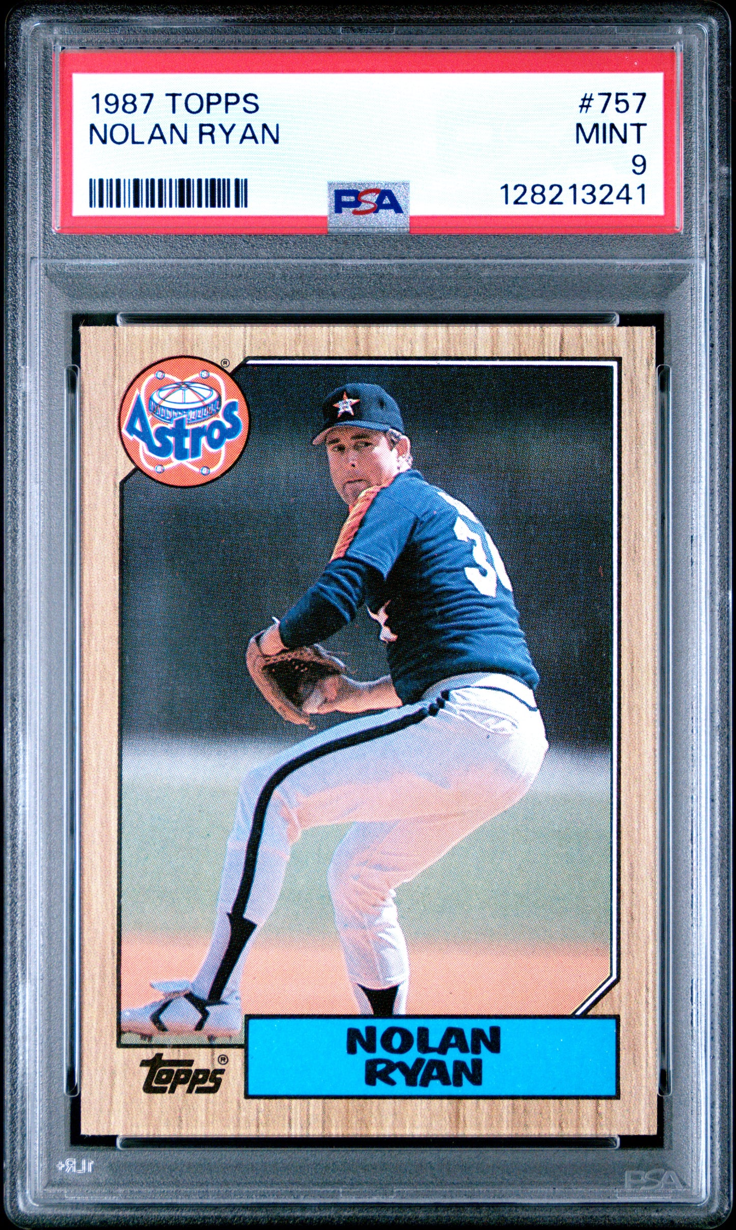 1987 TOPPS 757 NOLAN RYAN - MINT 9