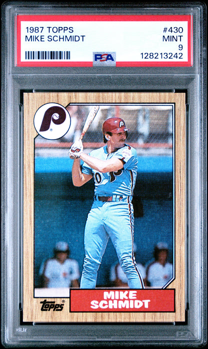 1987 TOPPS 430 MIKE SCHMIDT - MINT 9