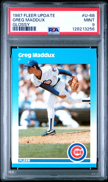 1987 FLEER UPDATE GLOSSY U-68 GREG MADDUX - MINT 9