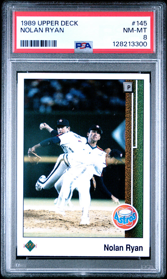 1989 UPPER DECK 145 NOLAN RYAN - NEAR MINT-MINT 8