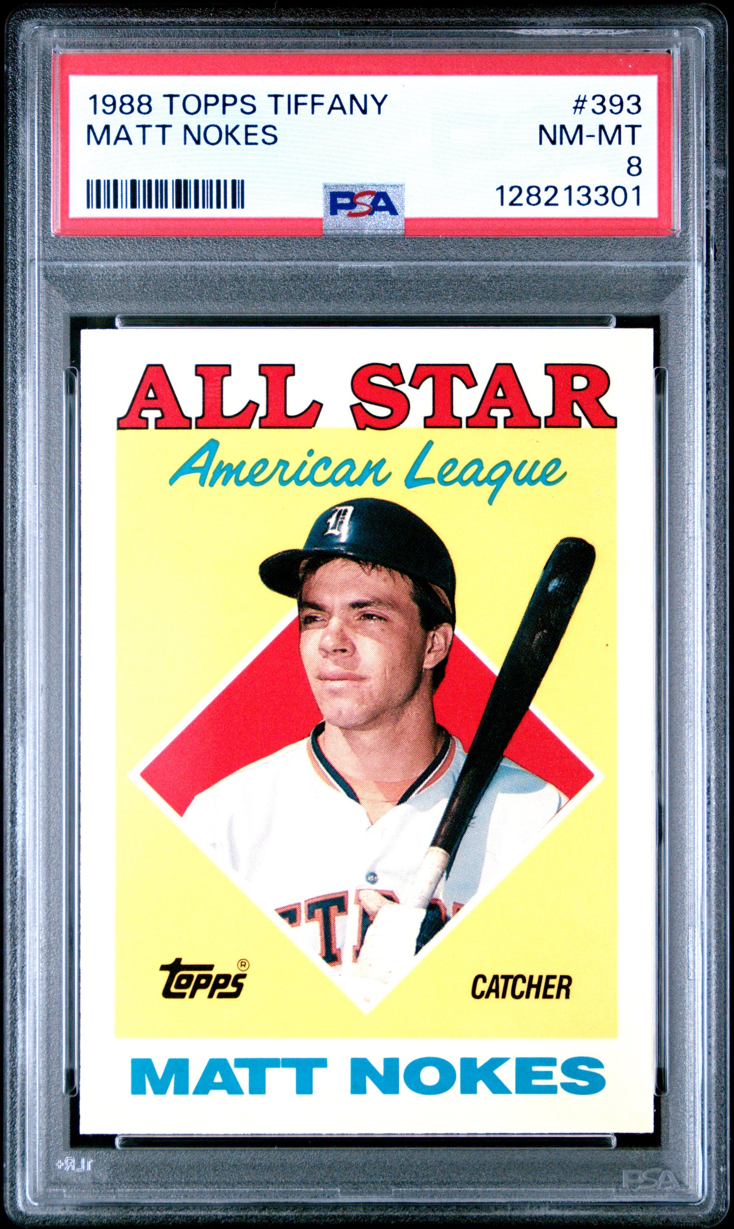 1988 TOPPS TIFFANY 393 MATT NOKES  - NEAR MINT-MINT 8