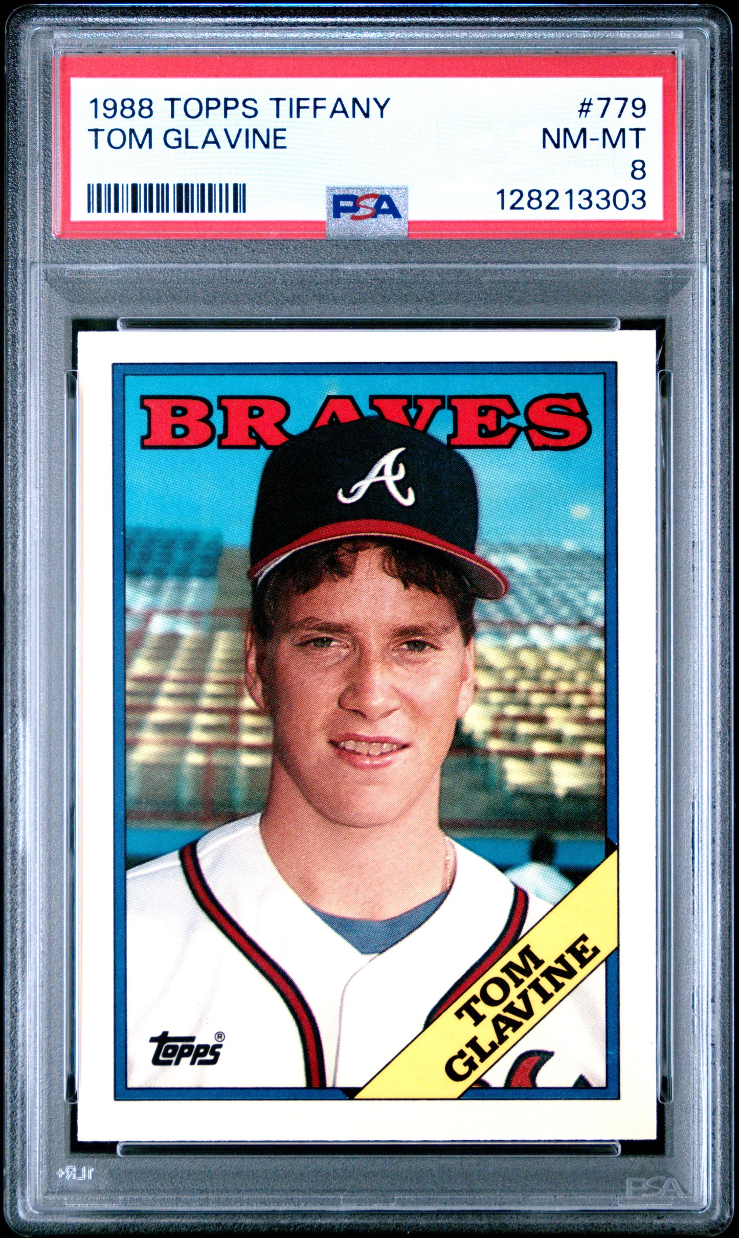 1988 TOPPS TIFFANY 779 TOM GLAVINE  - NEAR MINT-MINT 8