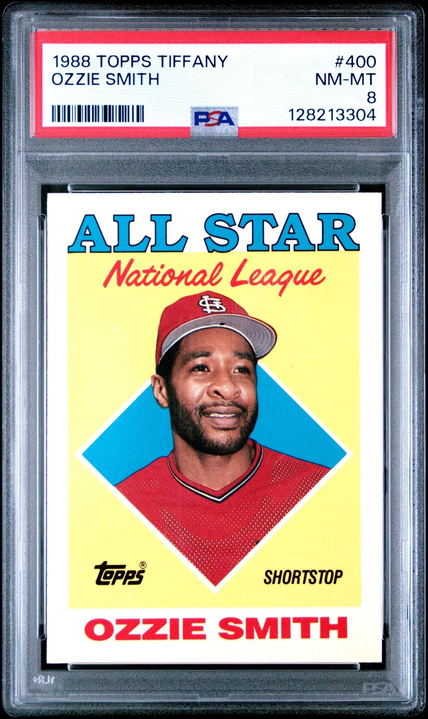 1988 TOPPS TIFFANY 400 OZZIE SMITH  - NEAR MINT-MINT 8
