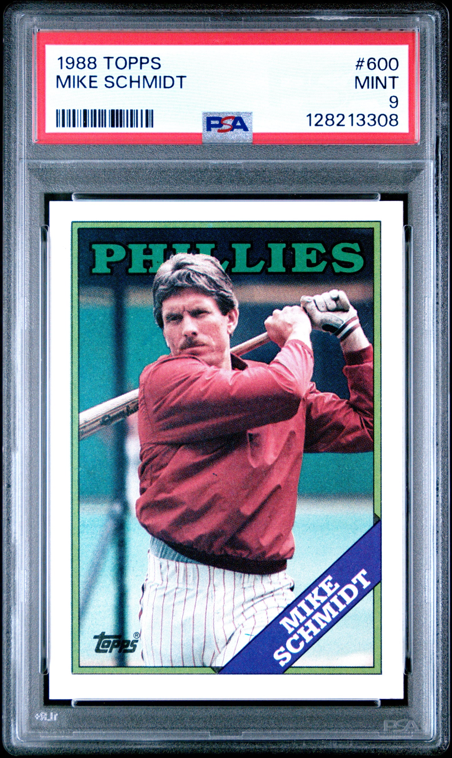 1988 TOPPS 600 MIKE SCHMIDT  - MINT 9