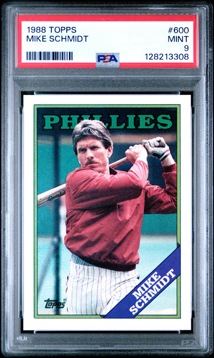 1988 TOPPS 600 MIKE SCHMIDT  - MINT 9