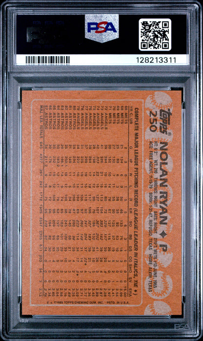 1988 TOPPS 250 NOLAN RYAN  - MINT 9