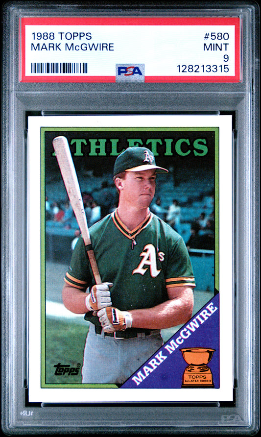1988 TOPPS 580 MARK McGWIRE - MINT 9