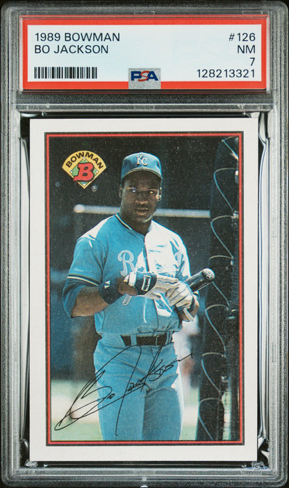 1989 BOWMAN 126 BO JACKSON  - NEAR MINT 7