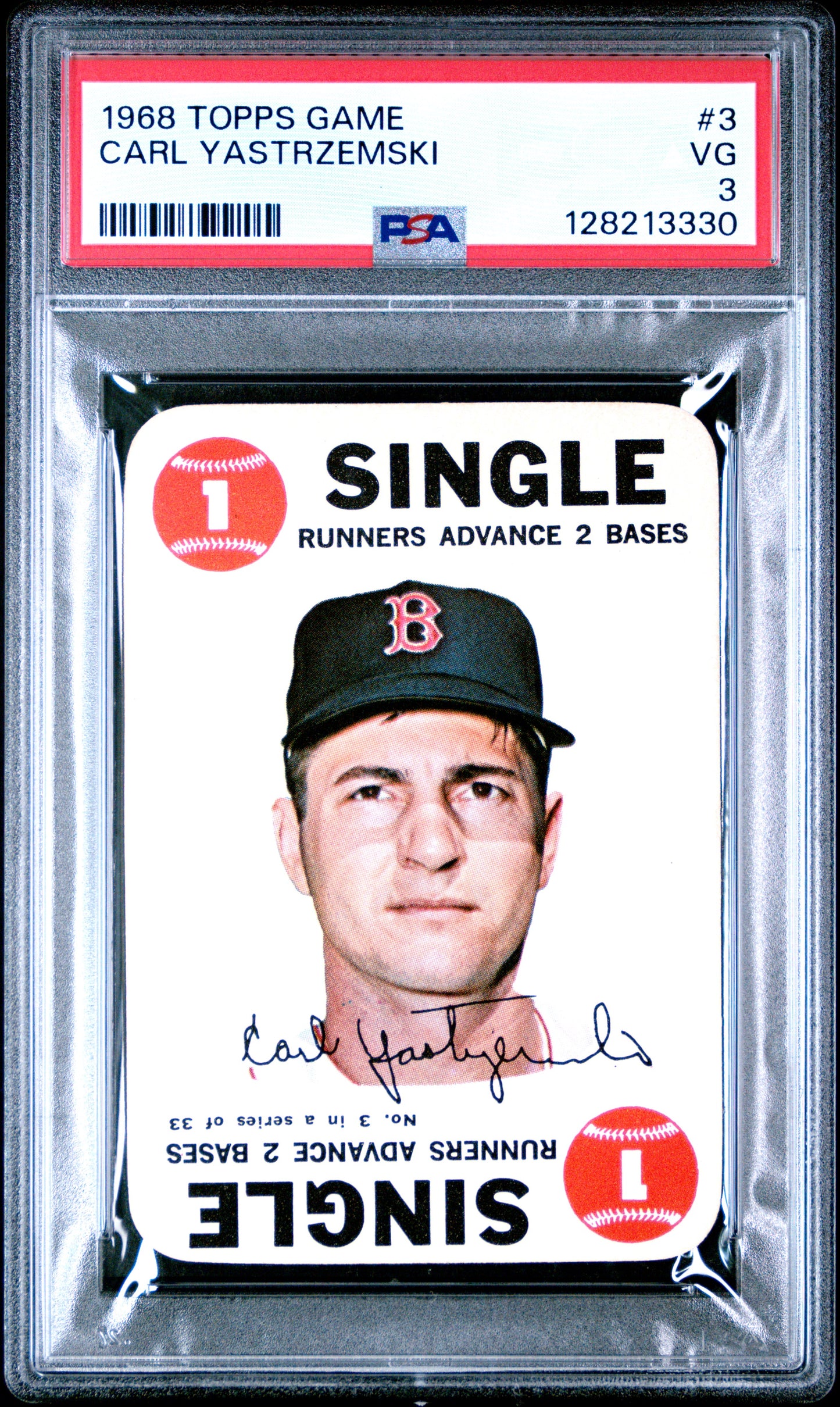 1968 TOPPS GAME 3 CARL YASTRZEMSKI  - VERY GOOD 3