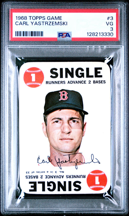 1968 TOPPS GAME 3 CARL YASTRZEMSKI  - VERY GOOD 3