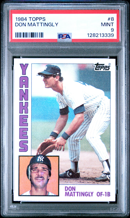 1984 TOPPS 8 DON MATTINGLY - MINT 9