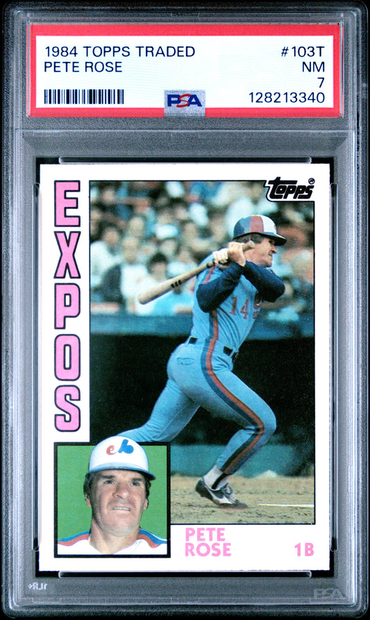 1984 TOPPS TRADED 103T PETE ROSE - NEAR MINT 7