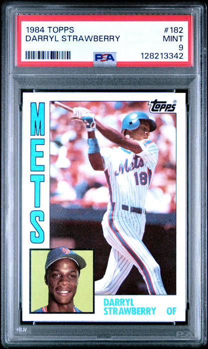 1984 TOPPS 182 DARRYL STRAWBERRY - MINT 9