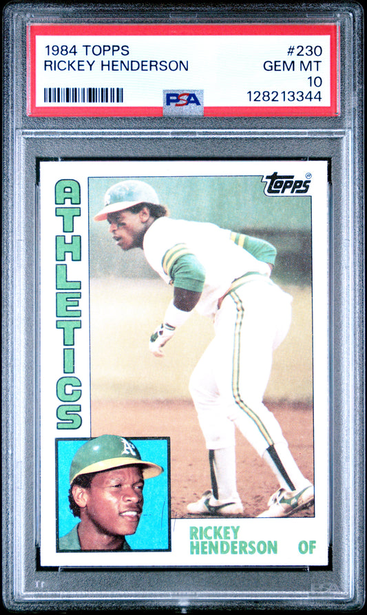 1984 TOPPS 230 RICKEY HENDERSON  - GEM MINT 10