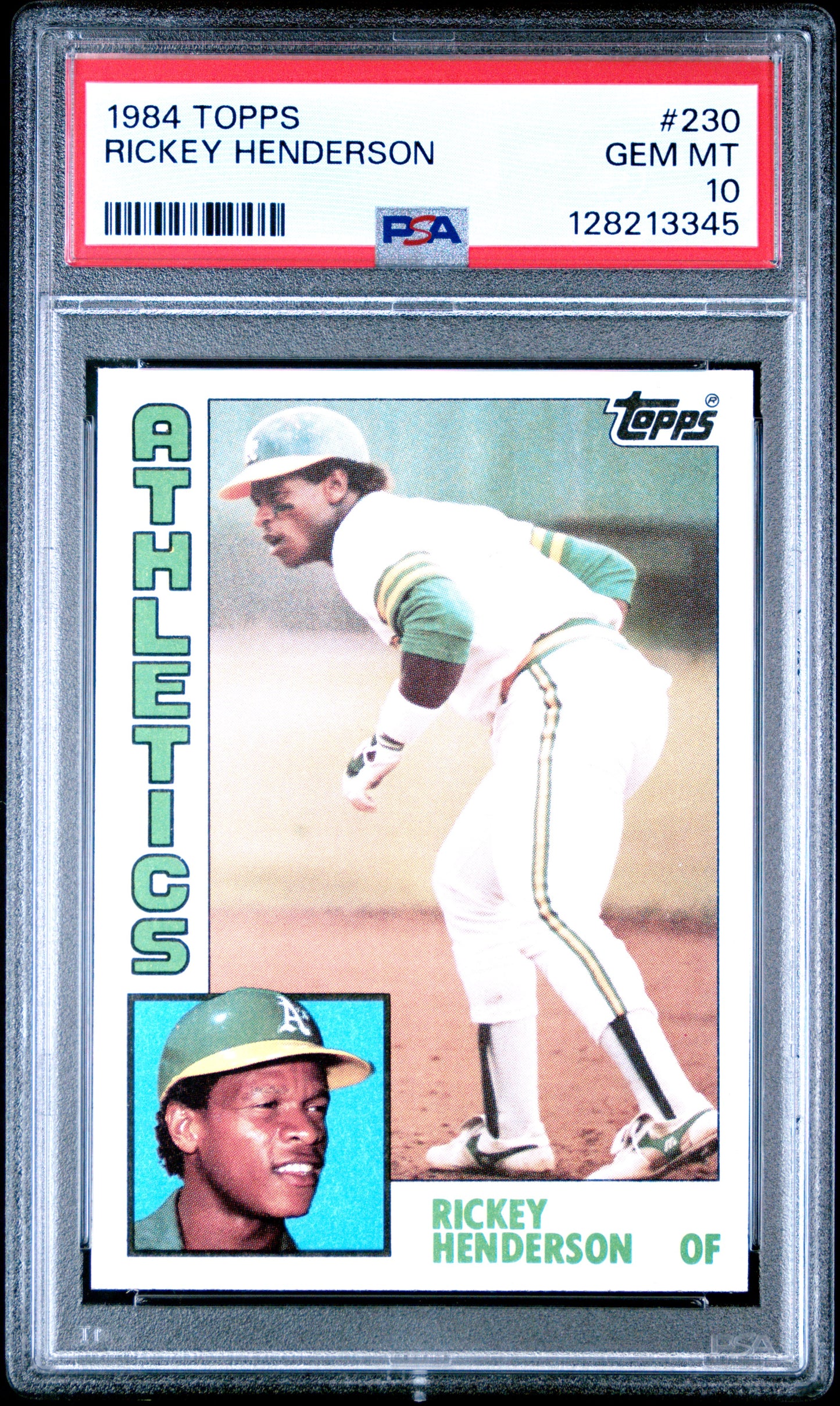 1984 TOPPS 230 RICKEY HENDERSON  - GEM MINT 10