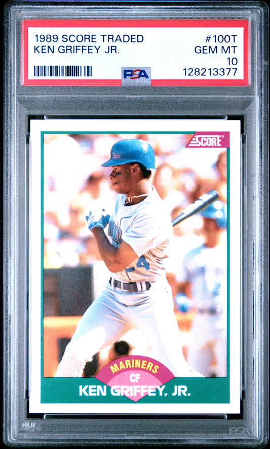 1989 SCORE TRADED 100T KEN GRIFFEY JR. - GEM MINT 10