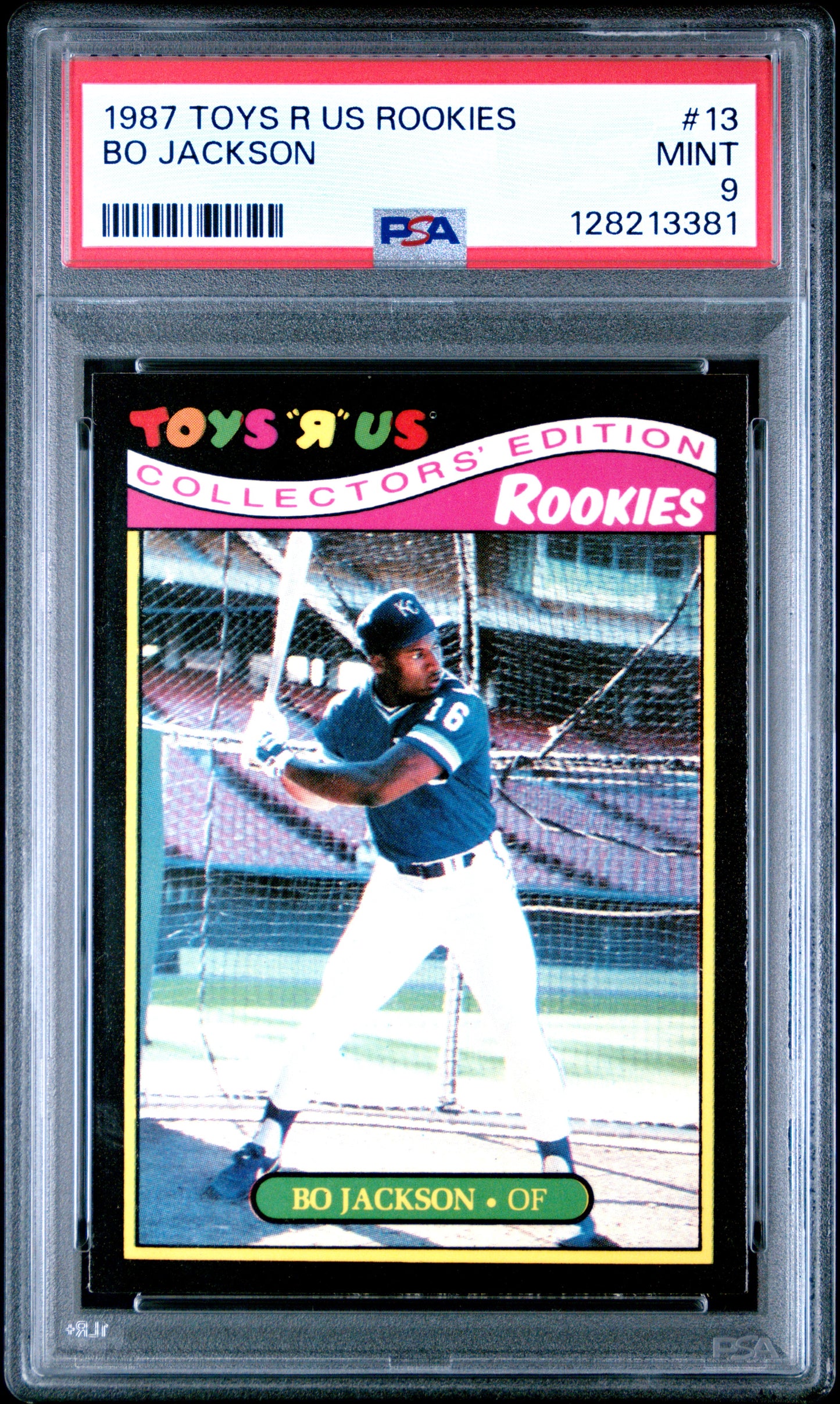 1987 TOYS R US ROOKIES 13 BO JACKSON  - MINT 9