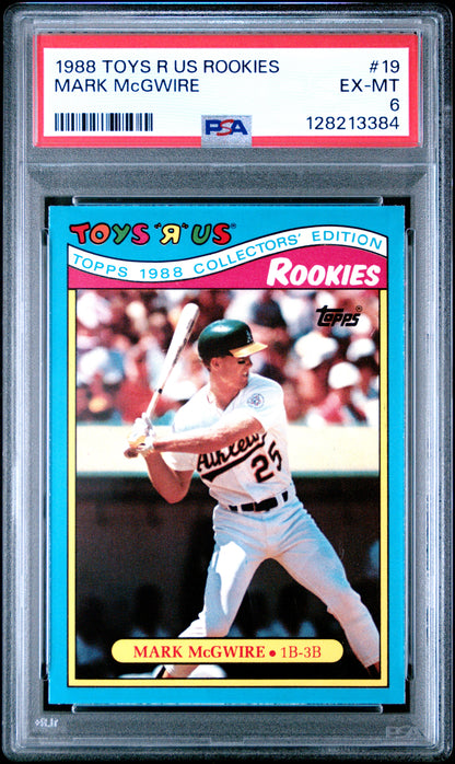 1988 TOYS R US ROOKIES 19 MARK McGWIRE - EXCELLENT-MINT 6