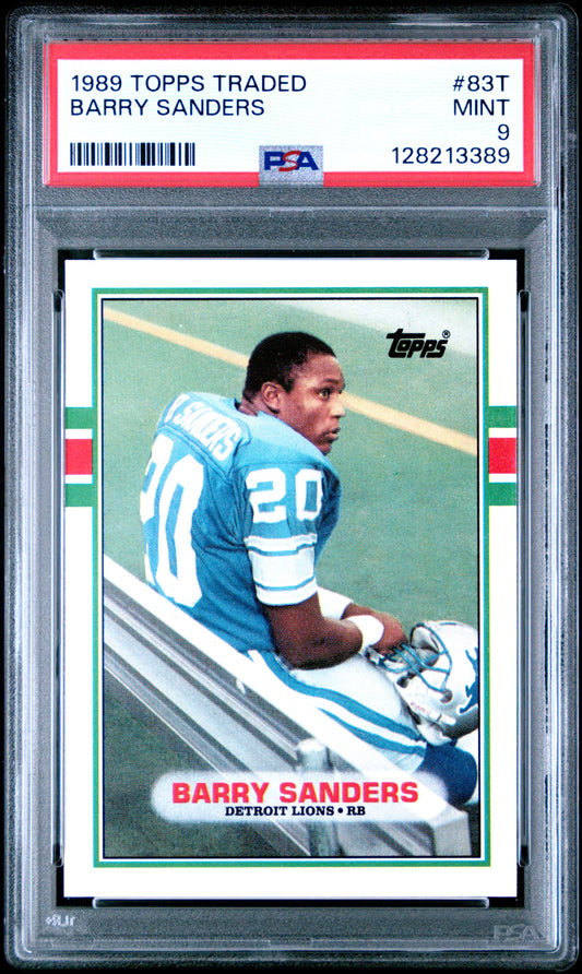 1989 TOPPS TRADED 83T BARRY SANDERS  - MINT 9