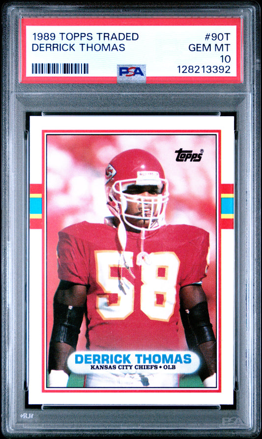 1989 TOPPS TRADED 90T DERRICK THOMAS  - GEM MINT 10
