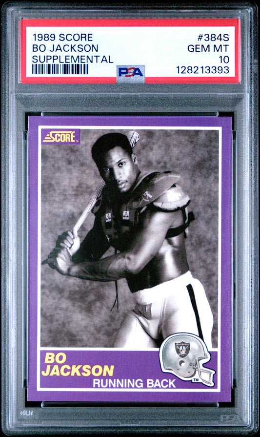 1989 SCORE SUPPLEMENTAL 384S BO JACKSON - GEM MINT 10