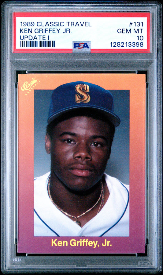 1989 CLASSIC TRAVEL UPDATE I 131 KEN GRIFFEY JR. - GEM MINT 10