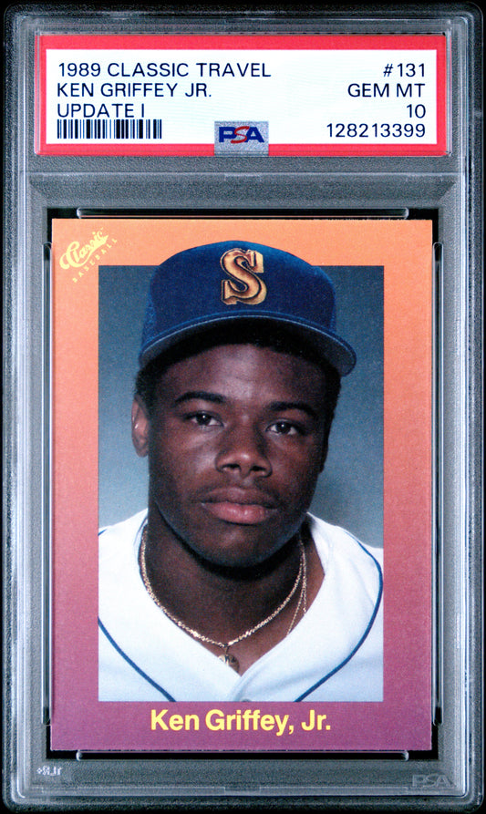 1989 CLASSIC TRAVEL UPDATE I 131 KEN GRIFFEY JR. - GEM MINT 10