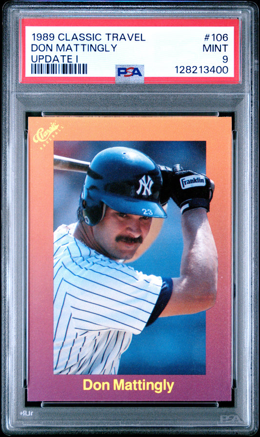 1989 CLASSIC TRAVEL UPDATE I 106 DON MATTINGLY - MINT 9