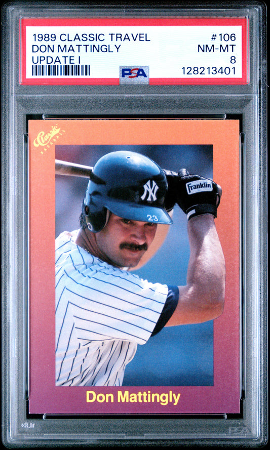 1989 CLASSIC TRAVEL UPDATE I 106 DON MATTINGLY - NEAR MINT-MINT 8