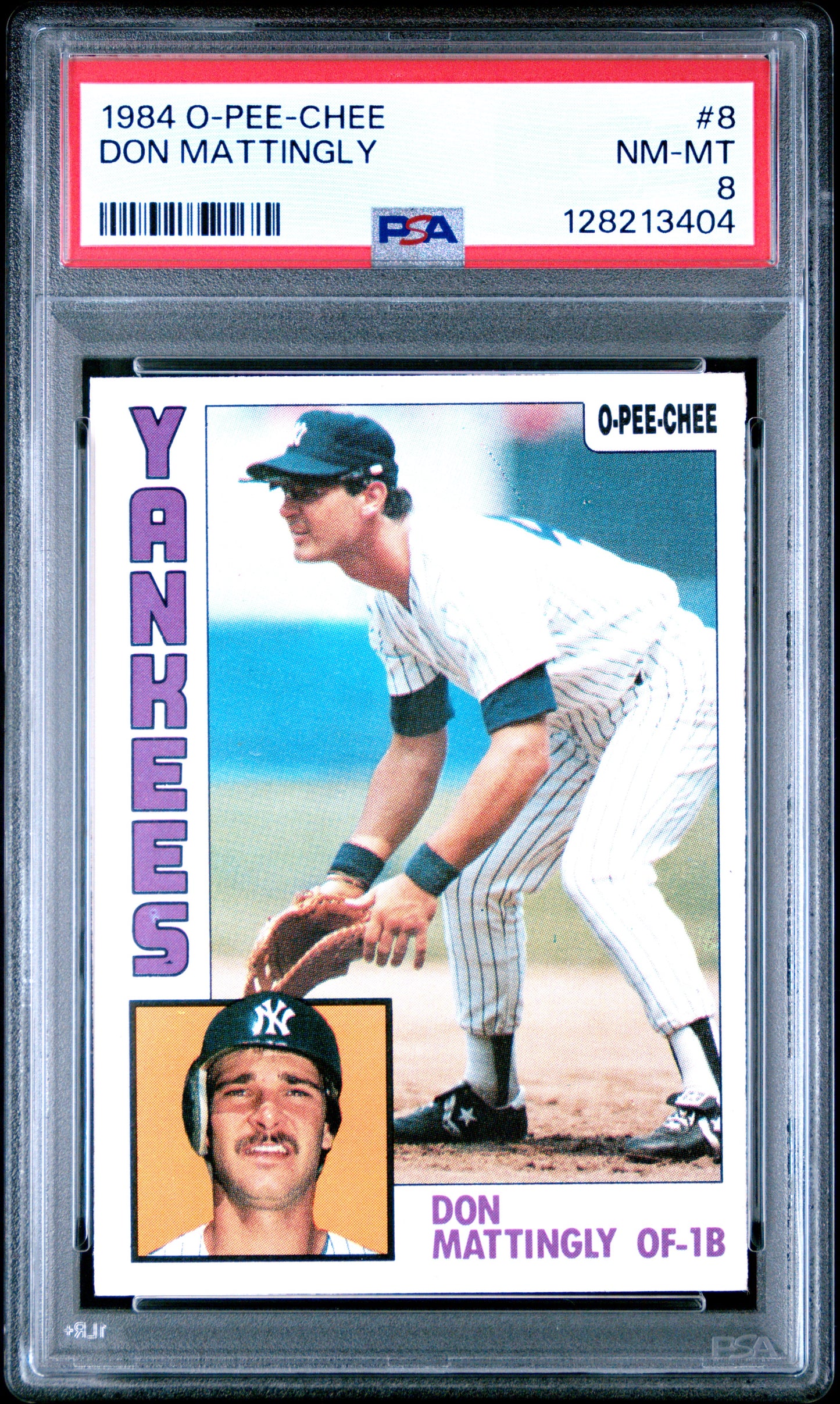 1984 O-PEE-CHEE 8 DON MATTINGLY  - NEAR MINT-MINT 8