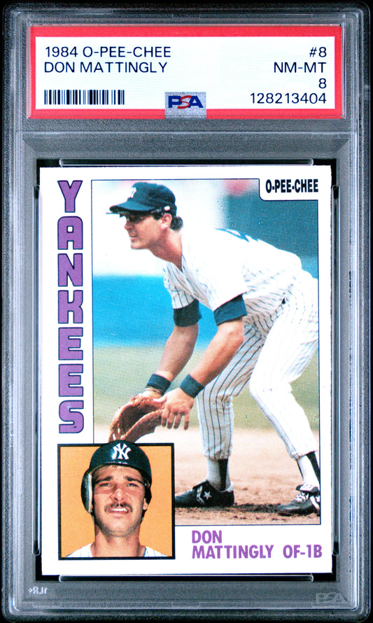 1984 O-PEE-CHEE 8 DON MATTINGLY  - NEAR MINT-MINT 8