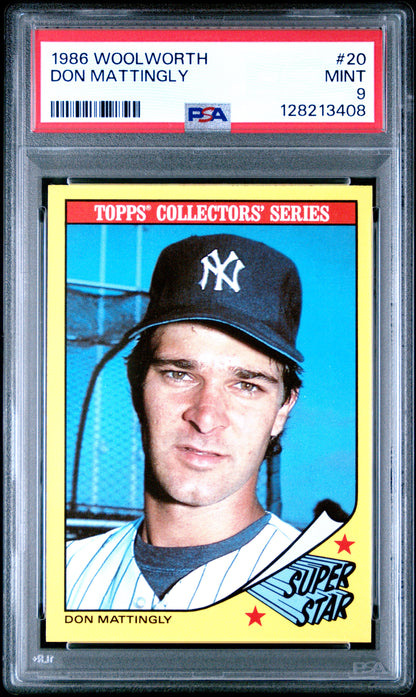 1986 WOOLWORTH 20 DON MATTINGLY  - MINT 9