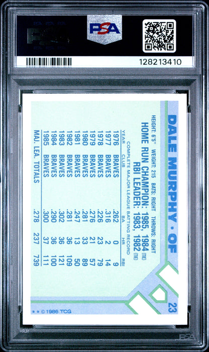 1986 WOOLWORTH 23 DALE MURPHY  - GEM MINT 10