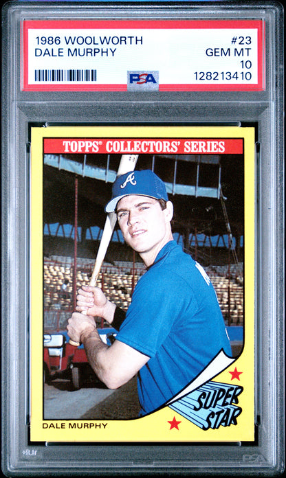 1986 WOOLWORTH 23 DALE MURPHY  - GEM MINT 10