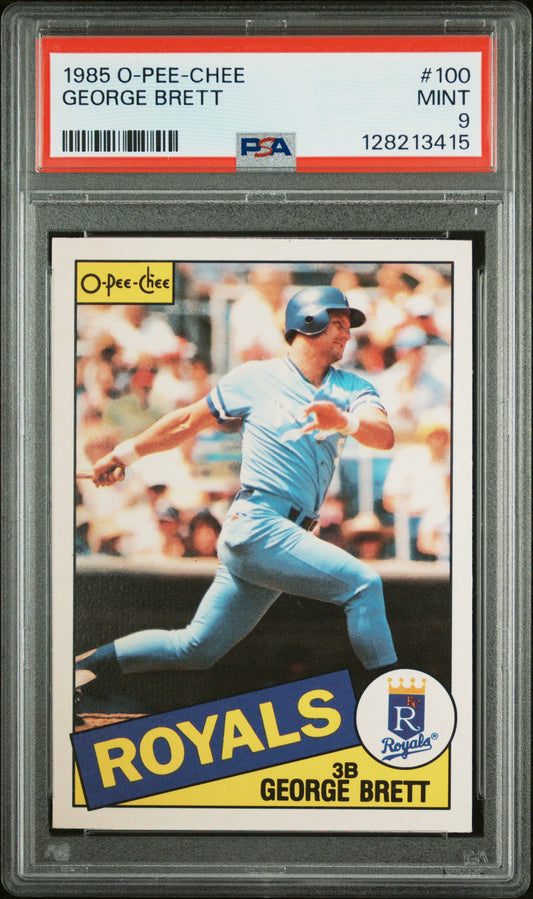 1985 O-PEE-CHEE 100 GEORGE BRETT  - MINT 9