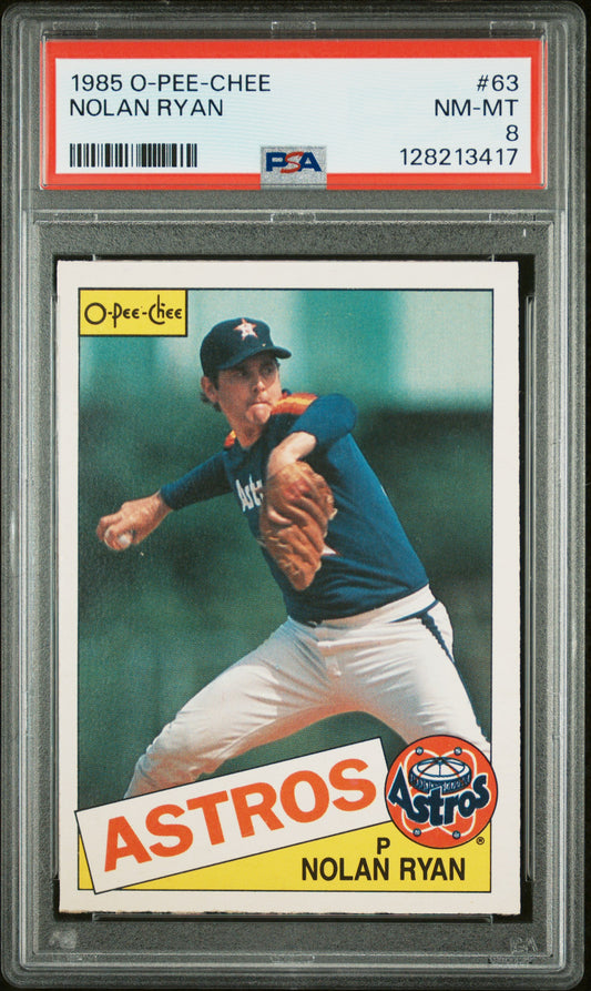 1985 O-PEE-CHEE 63 NOLAN RYAN  - NEAR MINT-MINT 8