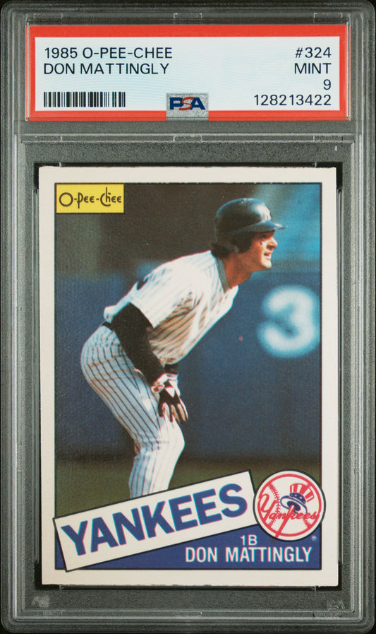 1985 O-PEE-CHEE 324 DON MATTINGLY  - MINT 9