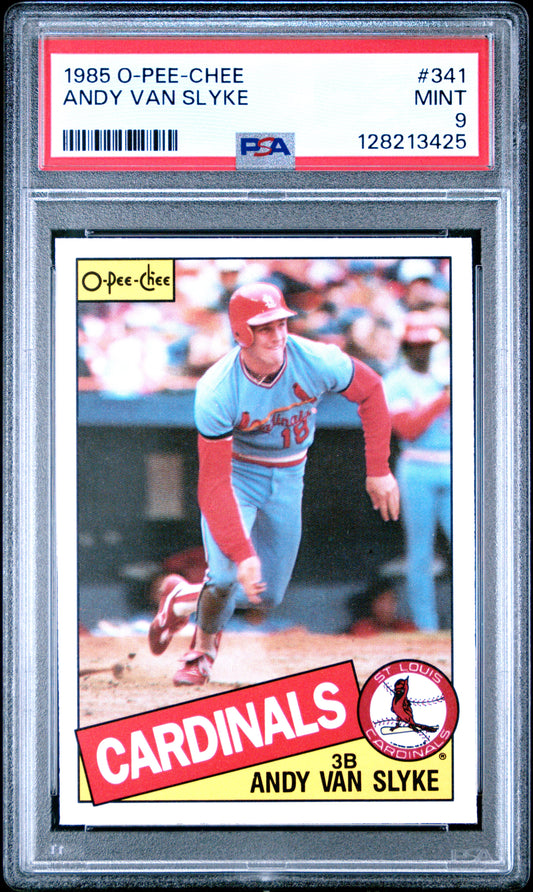 1985 O-PEE-CHEE 341 ANDY VAN SLYKE  - MINT 9