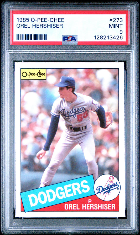 1985 O-PEE-CHEE 273 OREL HERSHISER  - MINT 9