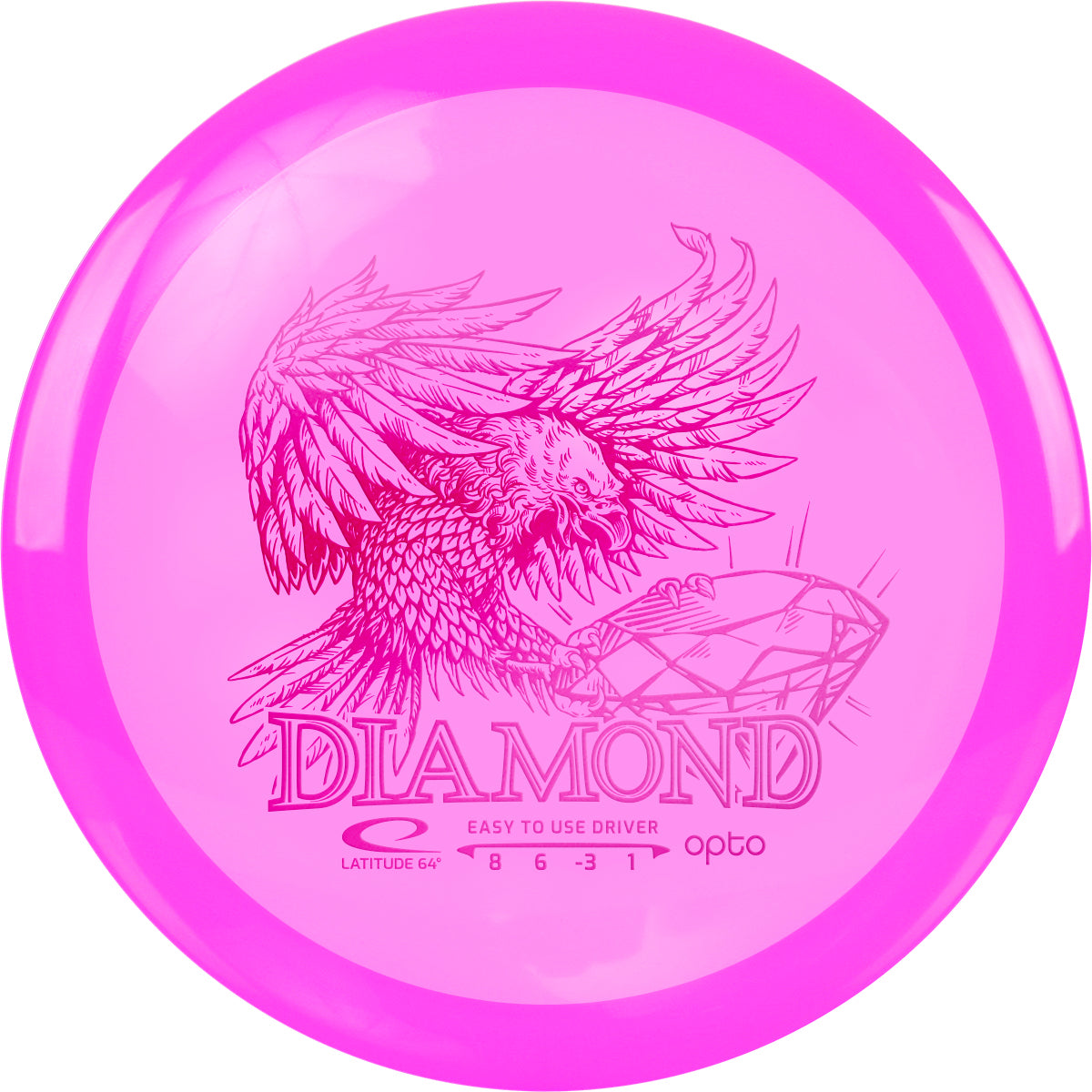 Representative image of Latitude 64 Diamond disc golf disc; actual color and stamp may vary